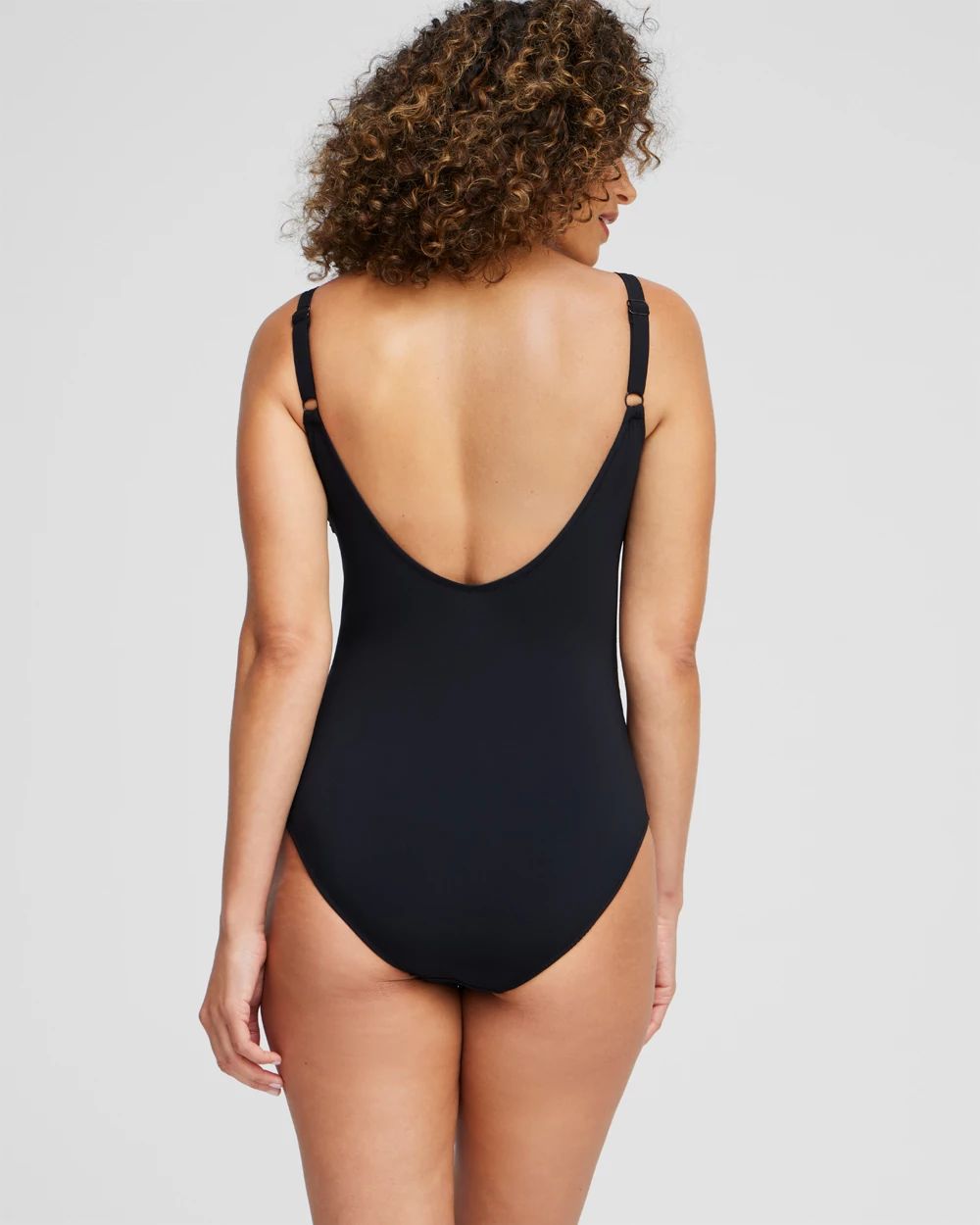 ■LAMEREI■ Ruffle Square Neck SwimSuitBlack Gottex Ruffle Square Neck One Piece | Chico's